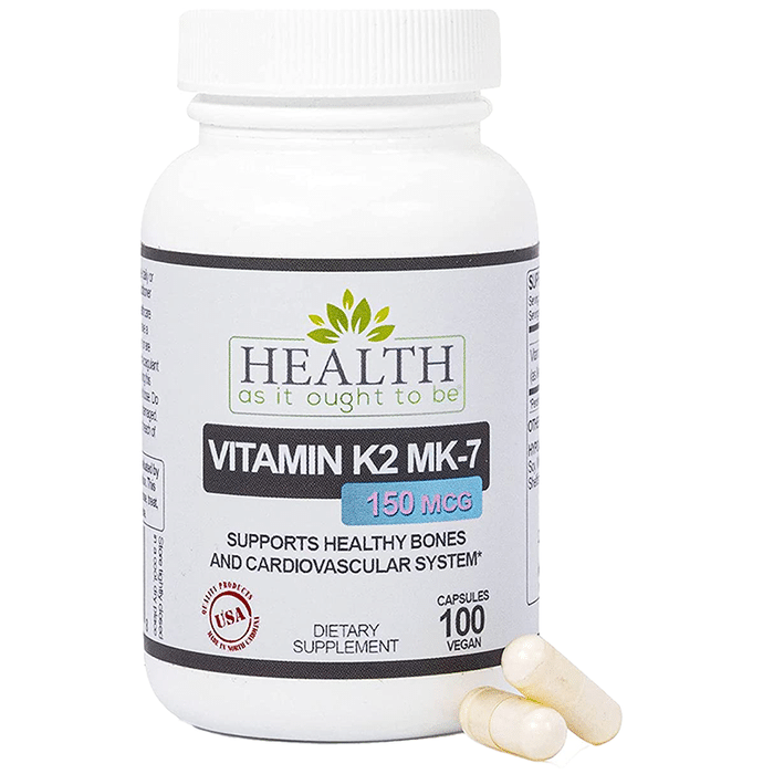 Health As It Ought To Be Vitamin K2 MK-7 150mcg Vegan Capsule