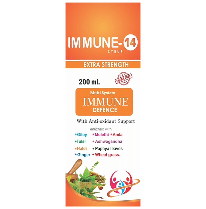 Immune 14 Syrup Sugar Free