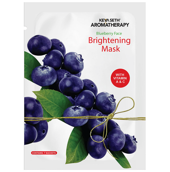 Keya Seth Aromatherapy Blueberry Face Brightening Mask Sachet (1 Each)