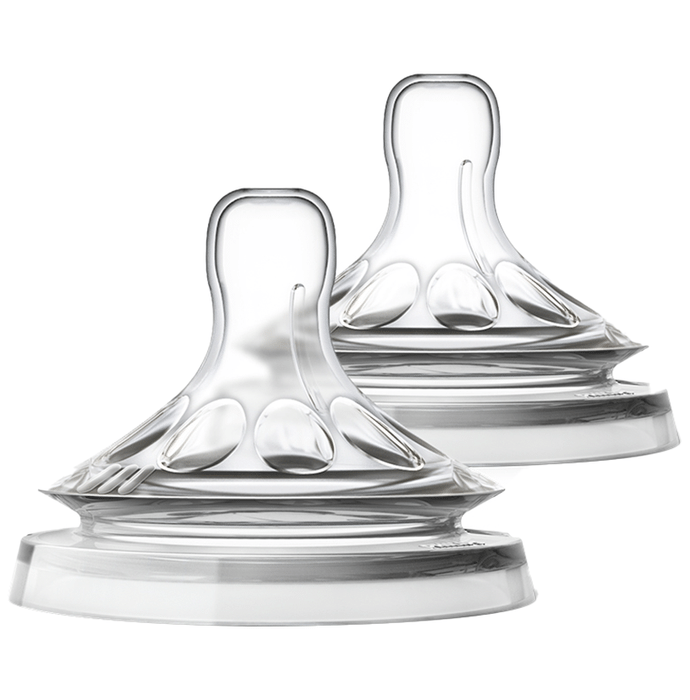 Philips Avent Natural Teat Twin Pack for 3m+ White