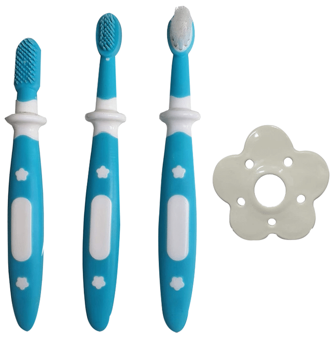 LuvLap Baby Training Toothbrush Set 6m+