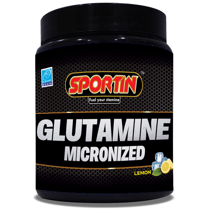 Sportin Glutamine Micronized Powder Lemon