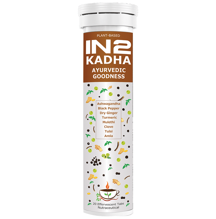 IN2 Kadha Ayurvedic Goodness Effervescent Tablet