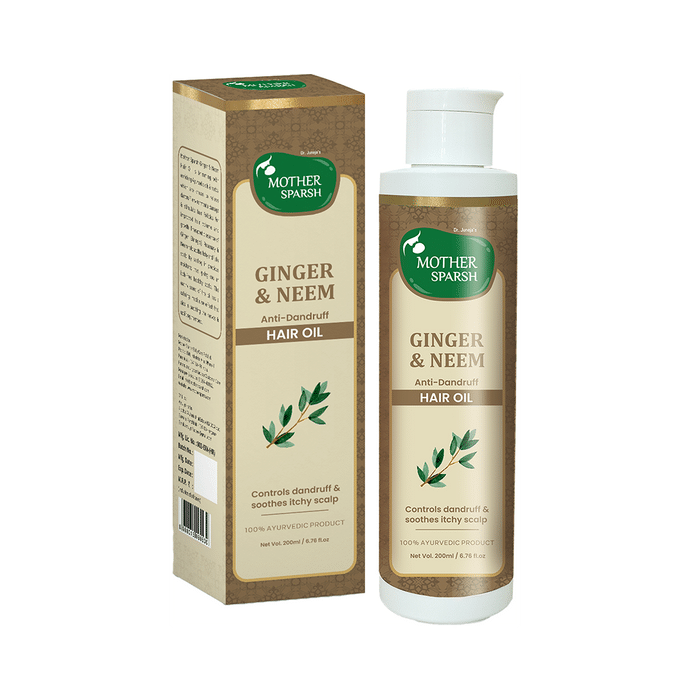 Mother Sparsh Ginger & Neem Anti-Dandruff Hair Oil