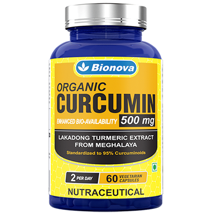 Bionova Organic Curcumin 500mg Vegetarian Capsule