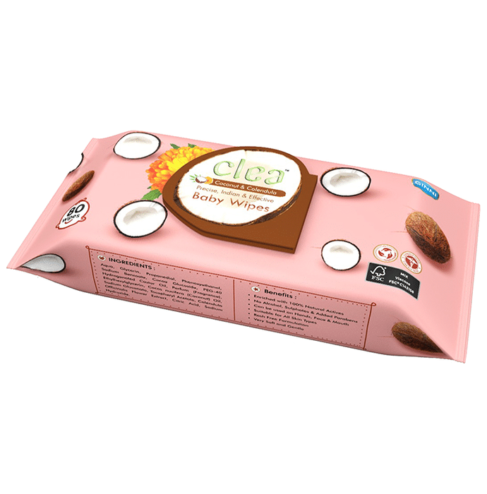 Ginni Clea Coconut & Calendula Baby Wipes