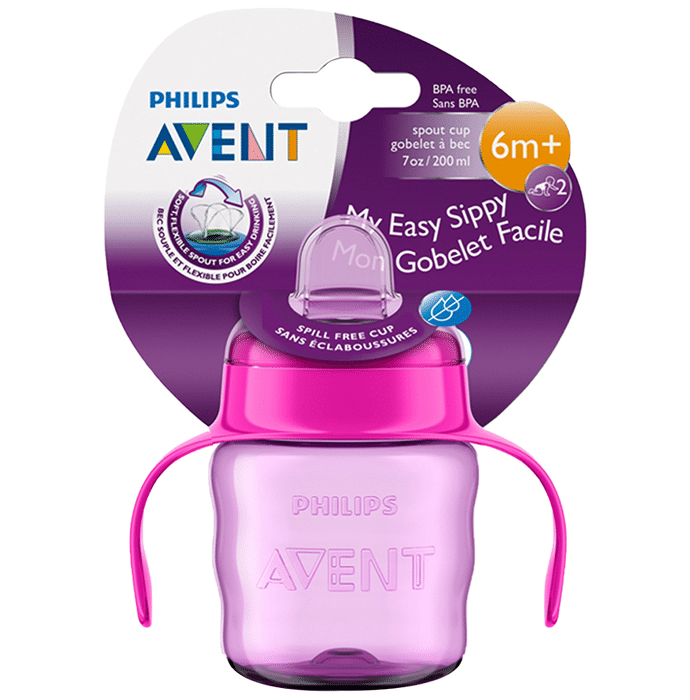 Philips Avent Classic Soft Spout Cup for 6m+ Pink and Purple