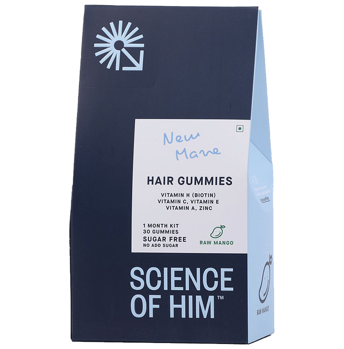 Science Of Him New Mave Hair Gummies Raw Mango Sugar Free