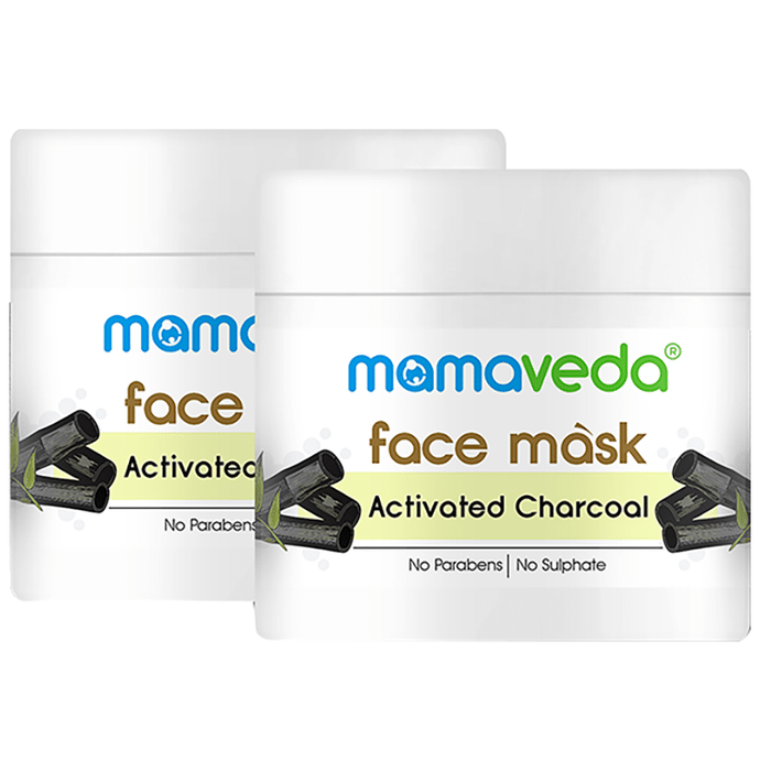 Mamaveda Activated Charcoal Face Mask (100gm Each)