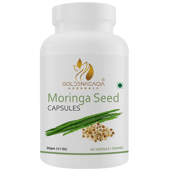 Goldenacacia Herrbals Moringa Seed 500mg Capsule