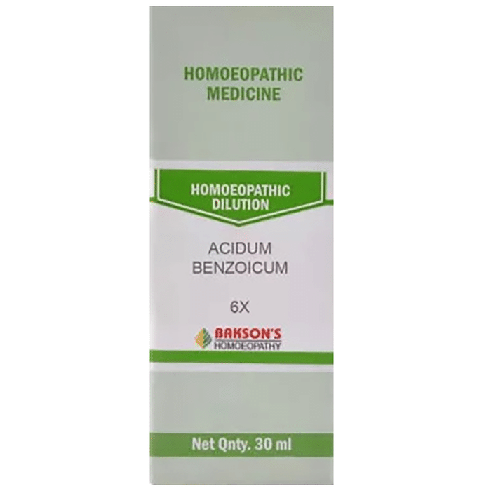 Bakson's Acidum Benzoicum Dilution 6X
