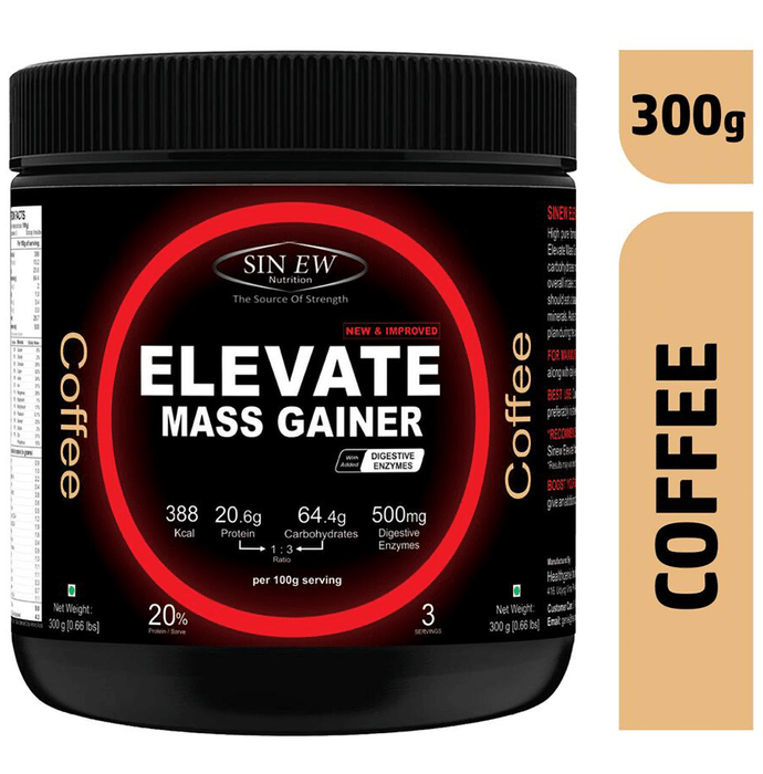 Sinew Nutrition Elevate Mass Gainer with DigiEnzymes Coffee