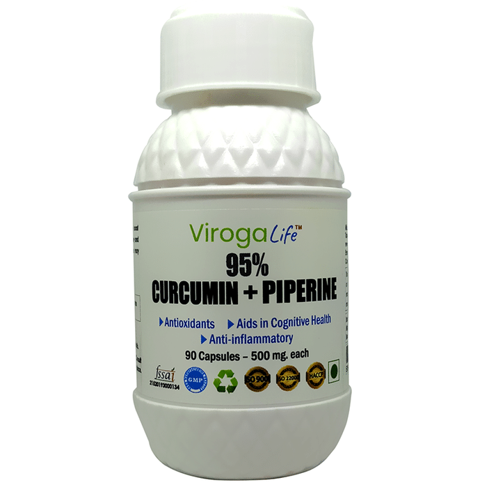 Viroga Life 95% Curcumin+Piperine Capsule
