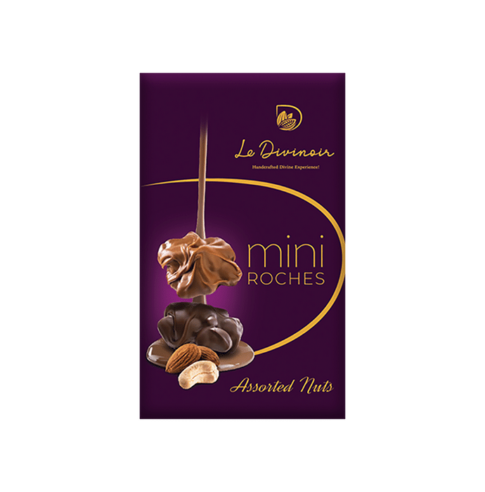 Le Divinoir Handcrafted Pure Mini Assorted Nuts Roches-No Vegatable Fat