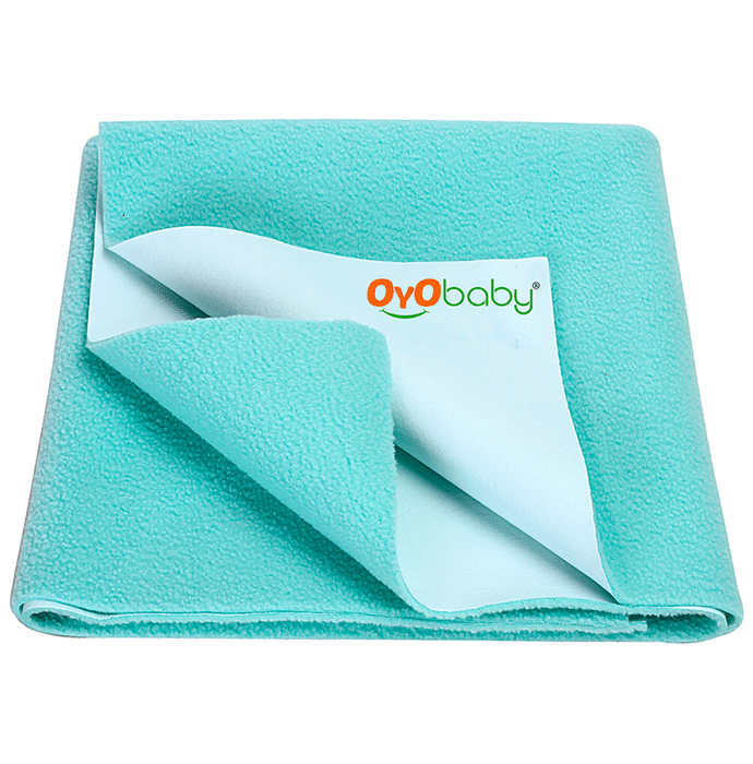 Oyo Baby Waterproof Bed Protector Baby Dry Sheet Large Sea Green