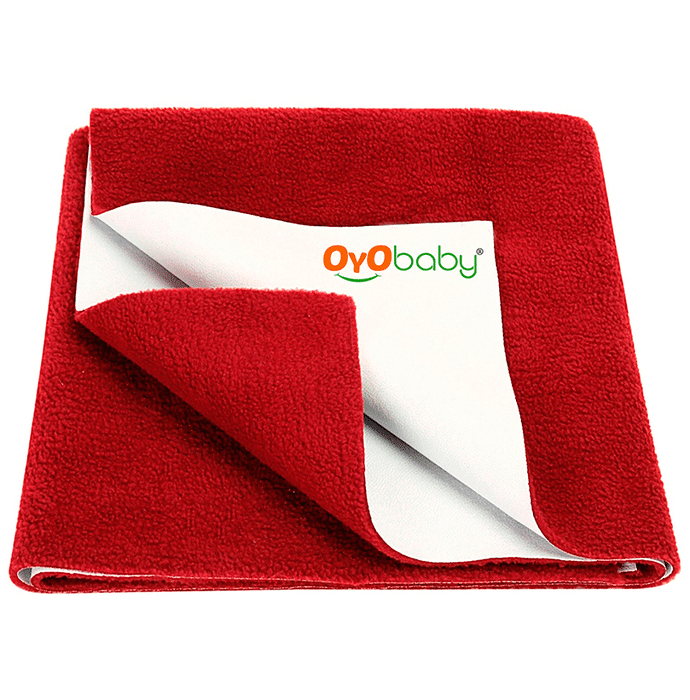 Oyo Baby Waterproof Bed Protector Baby Dry Sheet XL Maroon