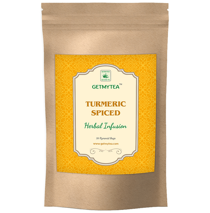 Getmytea Turmeric Spiced Herbal Infusion Pyramid Bag (2gm Each)