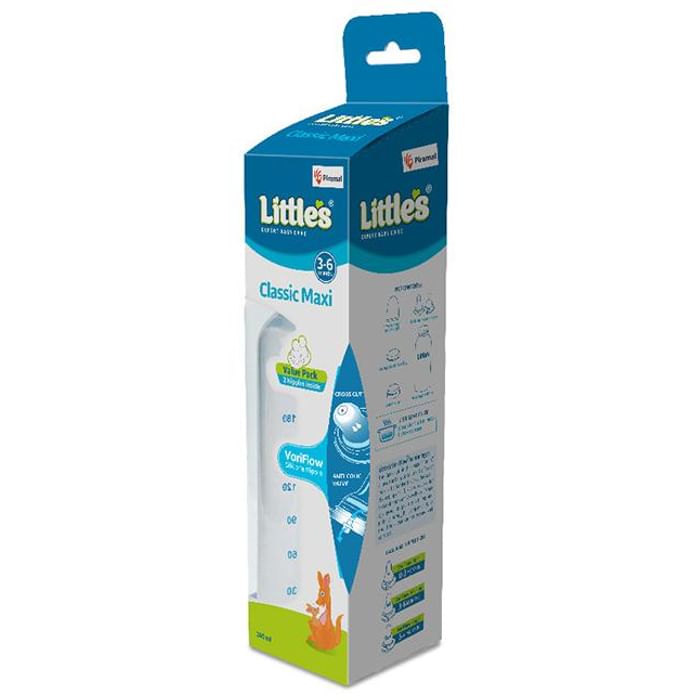 Little's Classic Feeding Bottle Maxi Blue