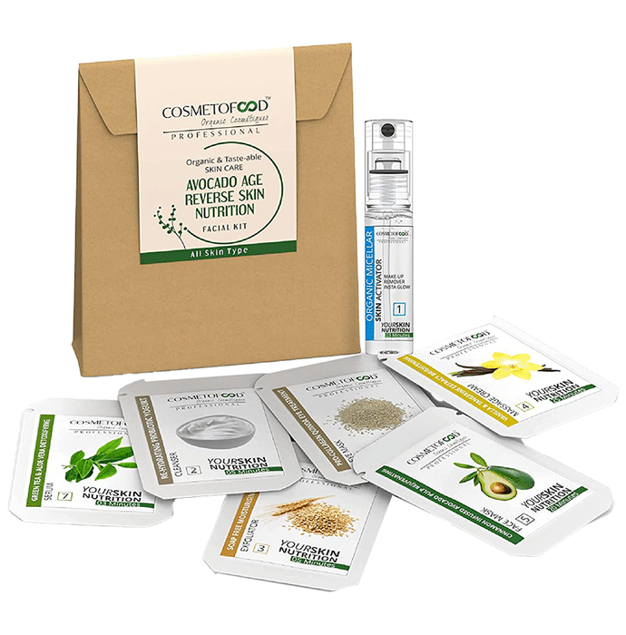 Cosmetofood Professional Skin Nutrition Facial Kit Avocado Age Reverse