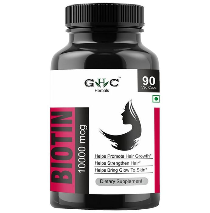GHC Herbals Biotin 10000mcg Veg Capsule