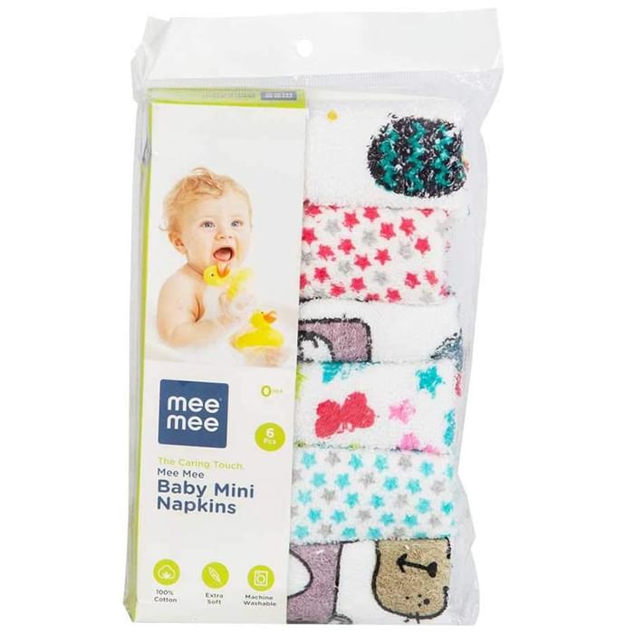 Mee Mee Baby Mini Napkins Assorted