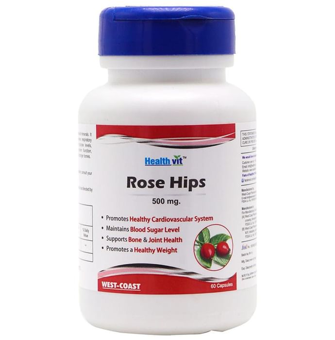 HealthVit Rose Hips 500mg Capsule