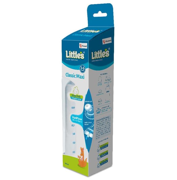 Little's Classic Feeding Bottle Maxi Pink