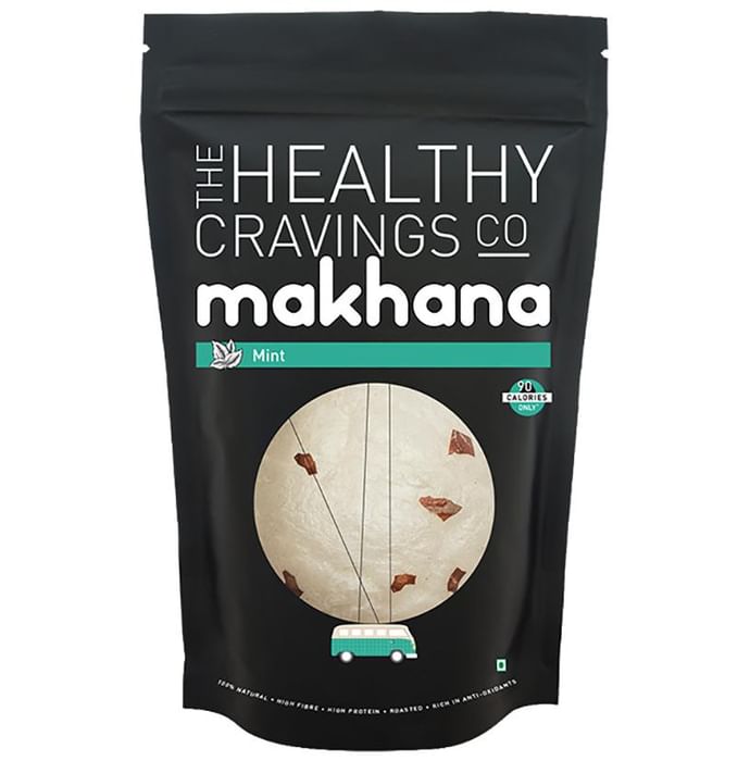 The Healthy Cravings Co Roasted Makhana (45gm Each) Mint