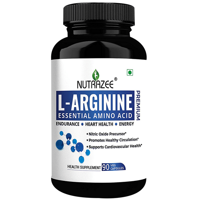 Nutrazee Premium L-Arginine Essential Amino Acid Veg Capsule