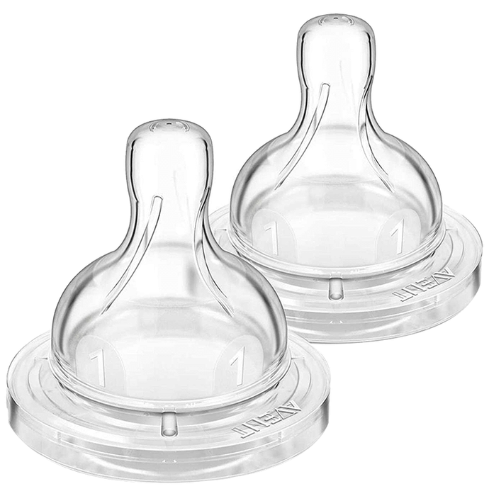Philips Avent Classic Teat 2 Holes Slow Flow for 1 Month