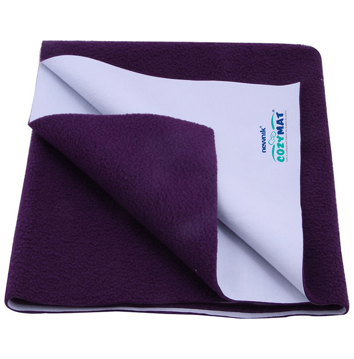 Newnik Cozymat, Dry Sheet (Size: 70cm X 100cm) Medium Plum