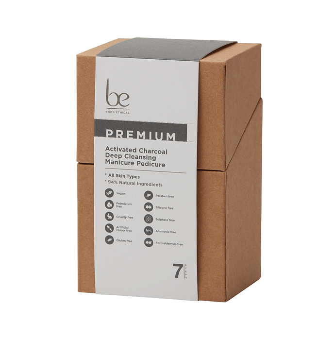 Born Ethical Activated Charcoal Deep Cleansing Manicure Pedicure Kit