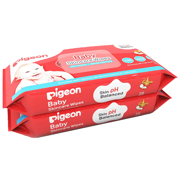 Pigeon Baby Skincare Wipes (72 Each)