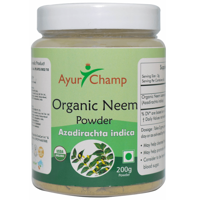 Ayur Champ Organic Neem Azadirachta Indica Powder