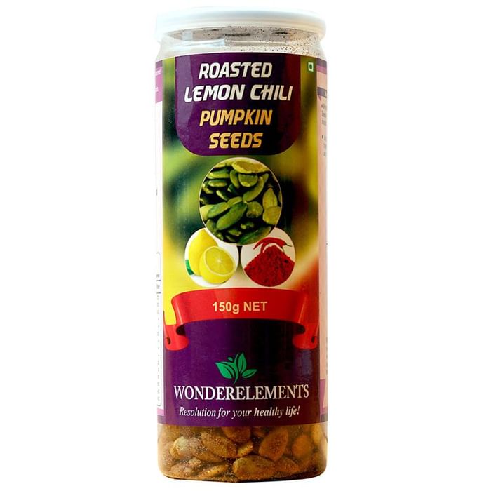 Wonderelements Roasted Pumpkin Seeds Lemon Chili