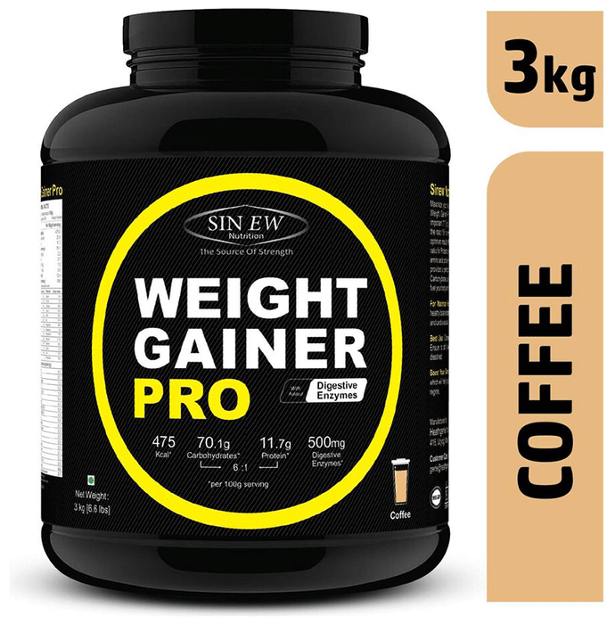 Sinew Nutrition Weight Gainer Pro with Digestive Enzymes Coffee