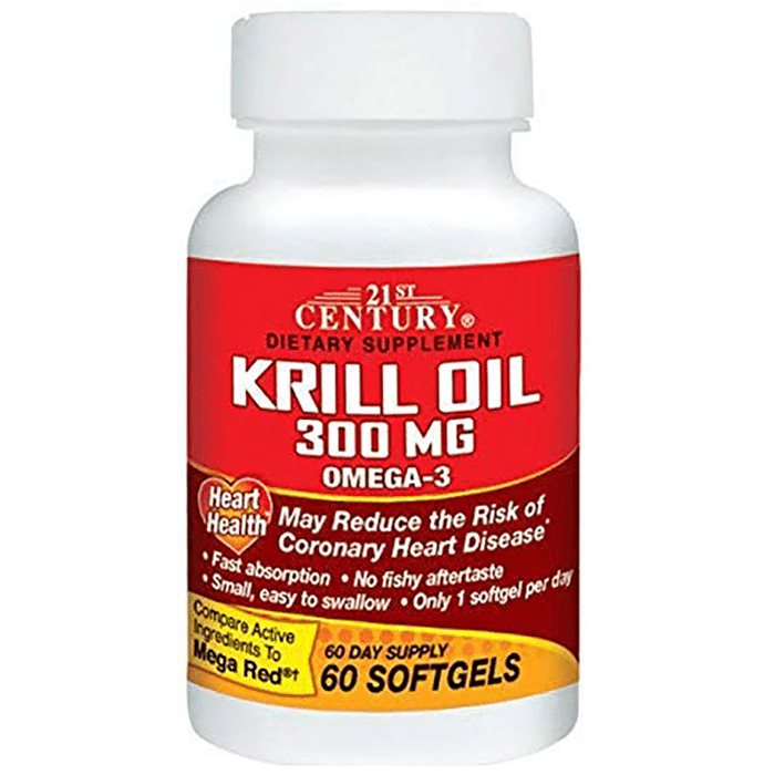 21st Century Krill Oil 300mg Softgels