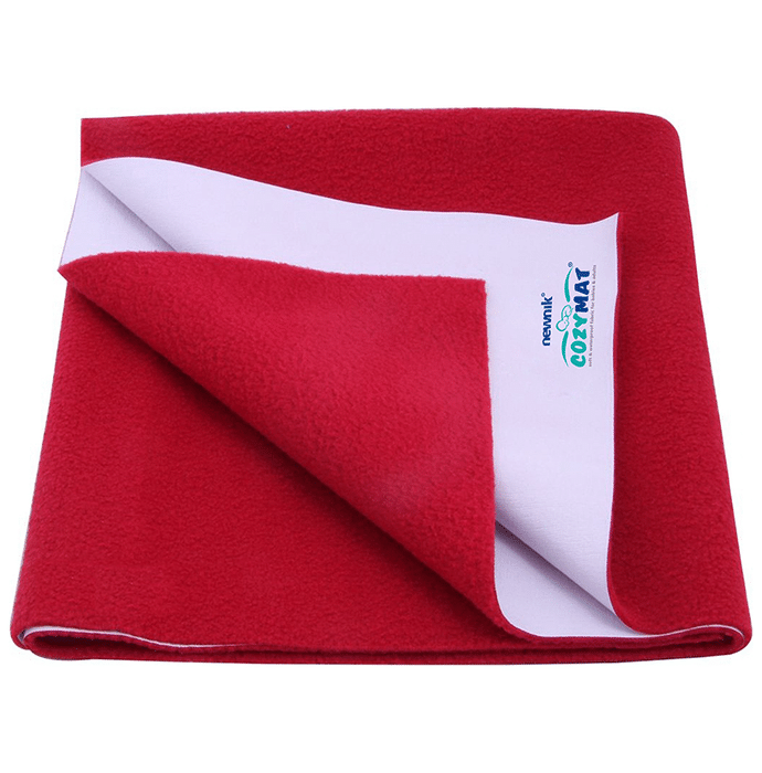 Newnik Cozymat, Dry Sheet (Size: 70cm X 100cm) Medium Maroon