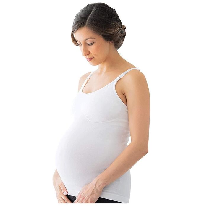Medela Maternity and Nursing Tank Top Bra XL White