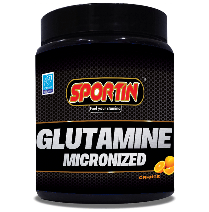 Sportin Glutamine Micronized Powder Orange