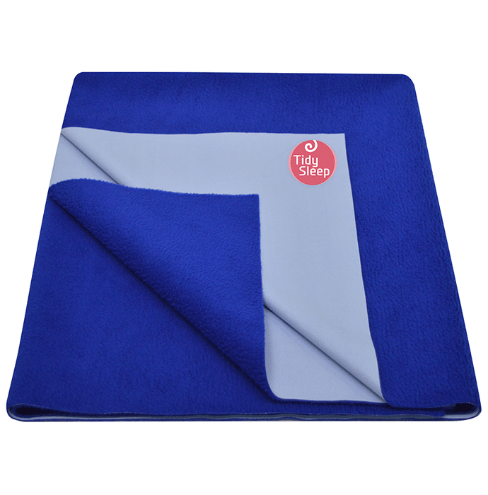 Tidy Sleep Water Proof & Washable Baby Care Dry Sheet & Bed Protector XL Royal Blue