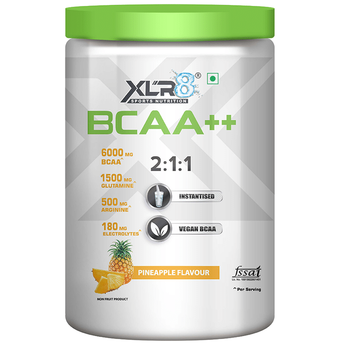XLR8 Sports Nutrition BCAA++ 2:1:1 Powder Pineapple