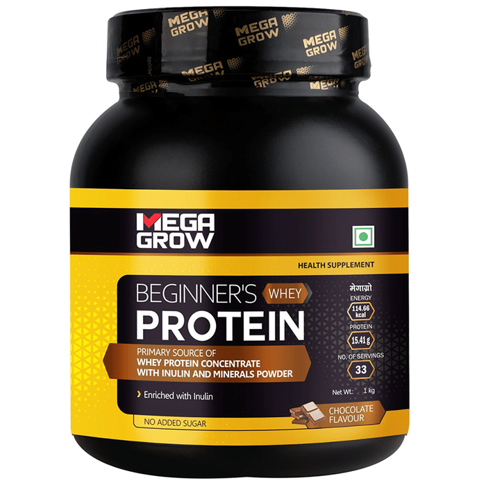 Megagrow Beginner's Whey Protein Powder Chocolate