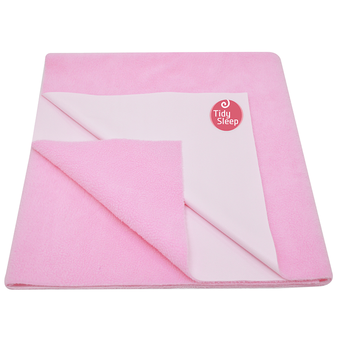 Tidy Sleep Water Proof & Washable Baby Care Dry Sheet & Bed Protector Medium Baby Pink