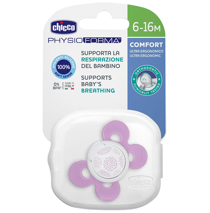 Chicco Physio Comfort Soother 6 to12 Months Pink