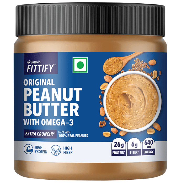 Saffola Fittify Original Peanut Butter Extra Crunchy