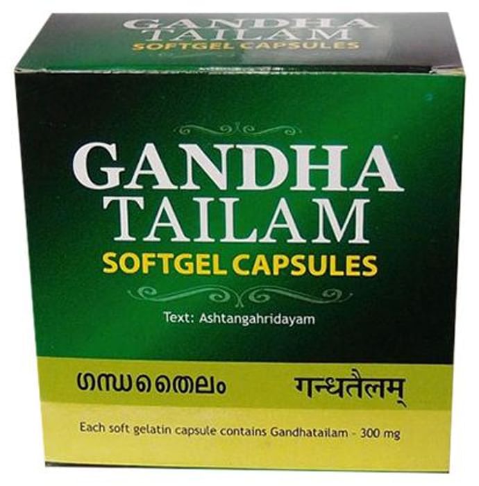 Vaidyaratnam Gandha Thailam Soft Gel Capsule