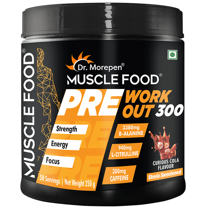 Dr. Morepen Muscle Food Pre Workout 300 Curious Cola
