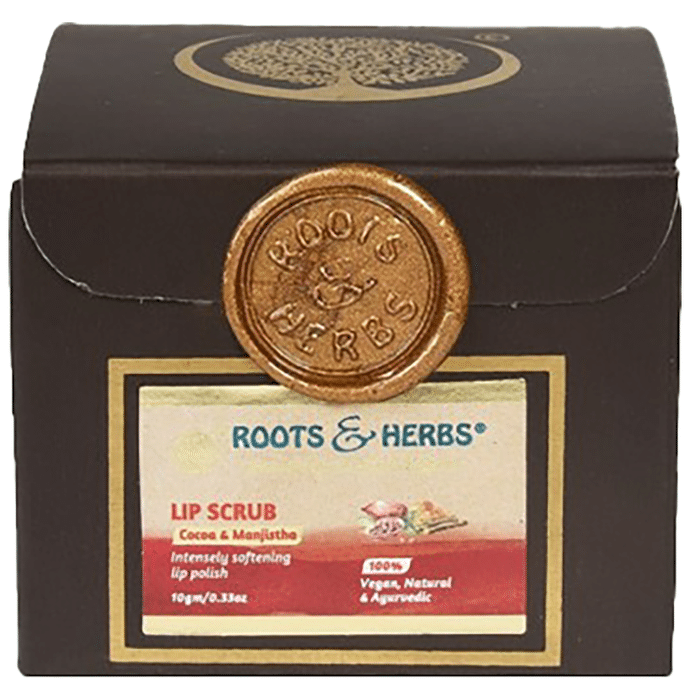 Roots and Herbs Lip Scrub Cocoa & Manjistha