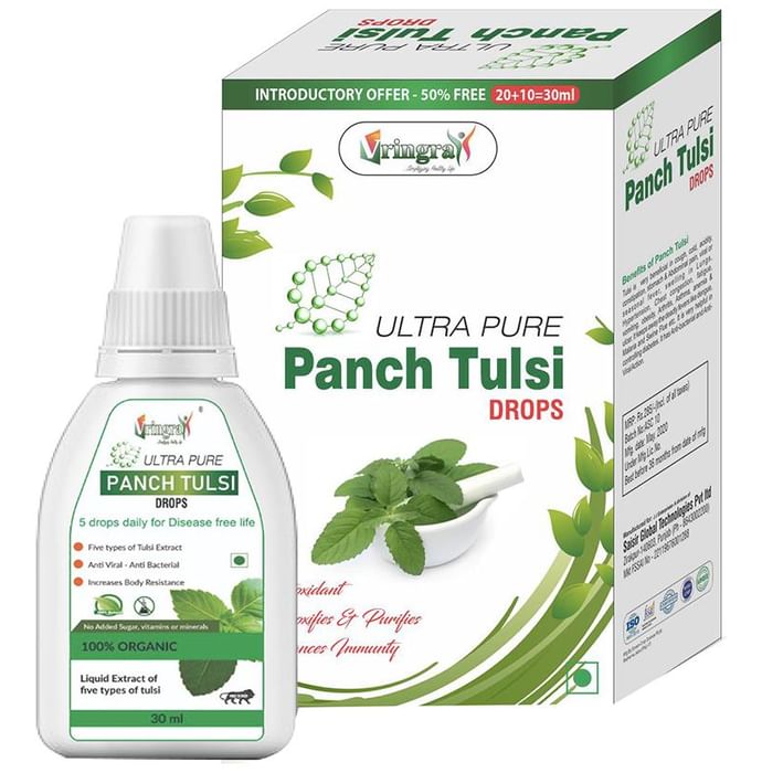 Vringra Ultra Pure Panch Tulsi Drops